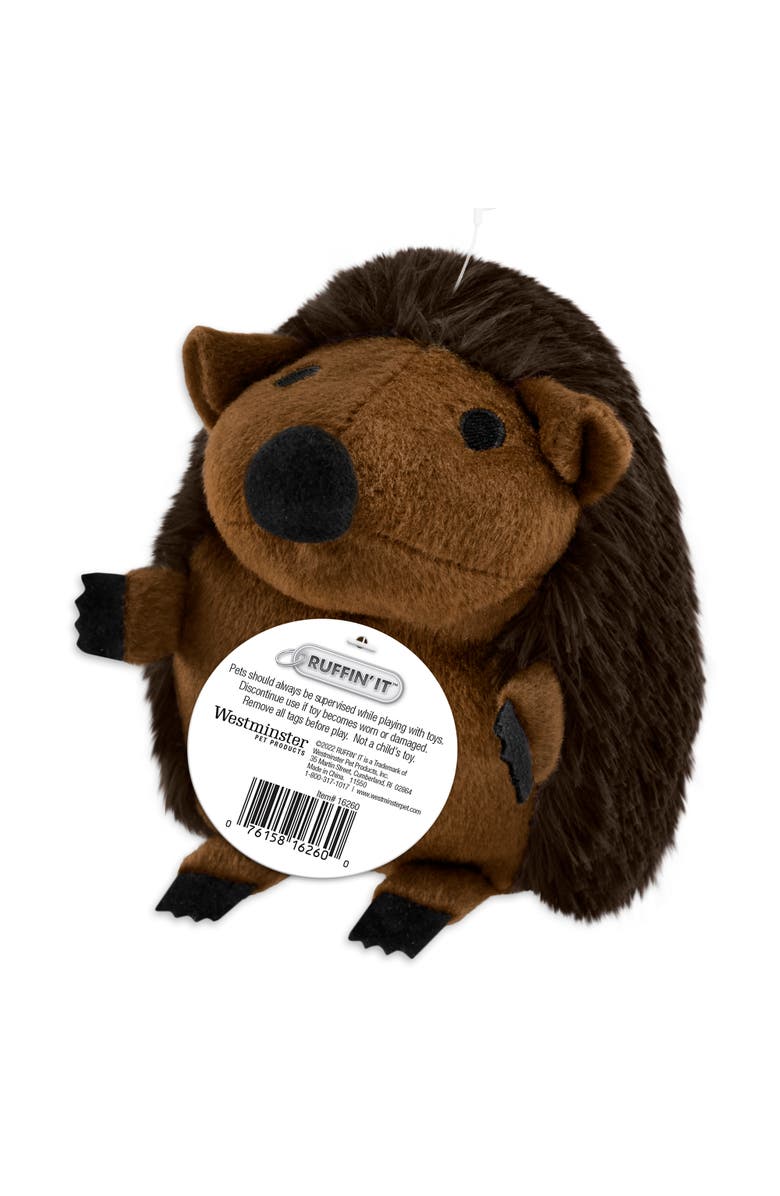 Ruffin' It Plush Large Hedgehog Plush Wildlife Dog Toy, Alternate, color, 