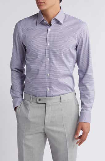 Hank Kent Stripe Stretch Dress Shirt