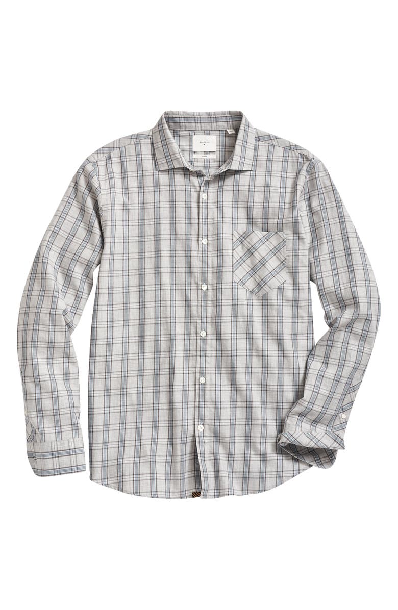 Billy Reid John T Standard Fit Mélange Plaid Button-Up Shirt, Main, color, 