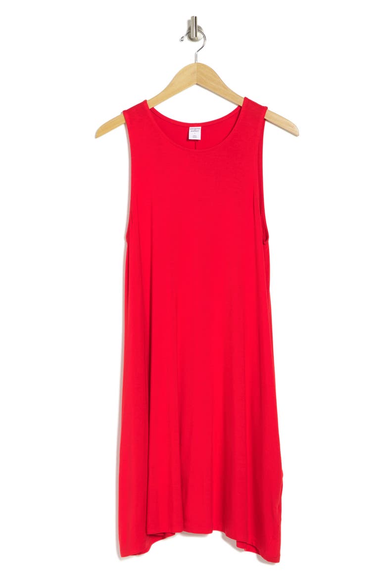 Swing Dress with Pockets, Alternate, color, RED CHINOISE