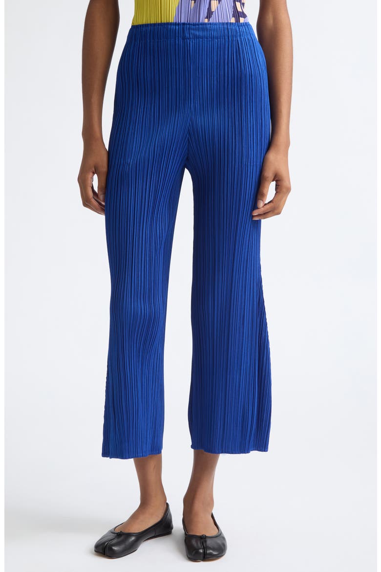 Monthly Colors July Pleated Pants, Main, color, 72-BLUE