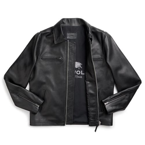 Last Wolf Rainier Moto  Jacket In Black