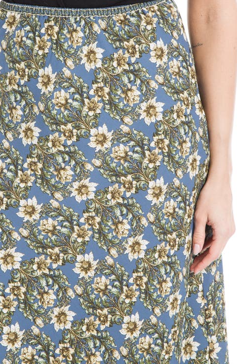 Bias Satin Skirt