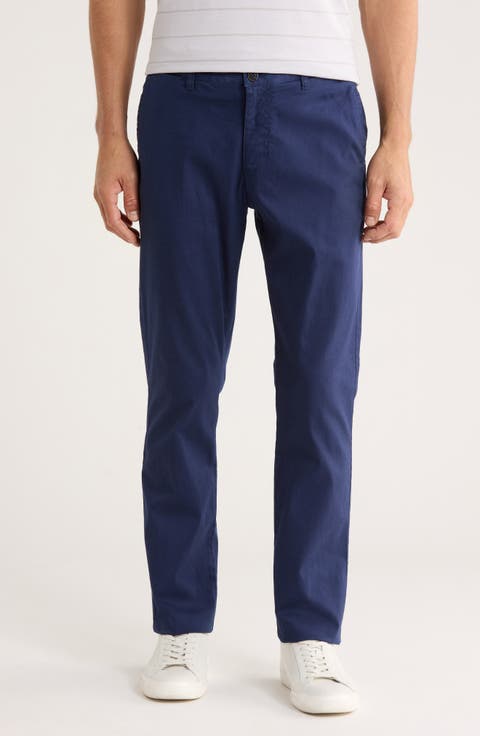 Straight Leg Flat Front Pants
