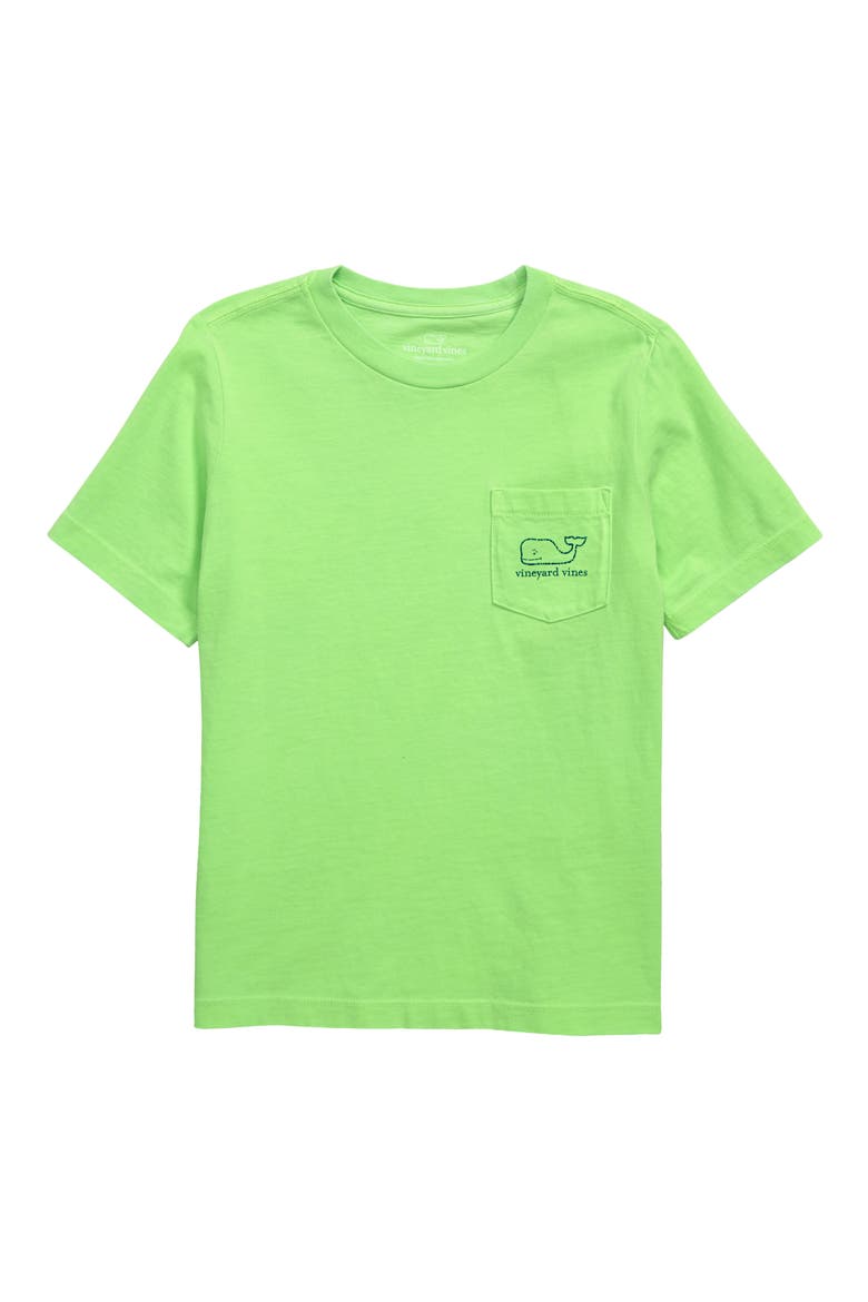 Kids' Neon Pocket Graphic Tee, Main, color, LIGHT NEON GREEN