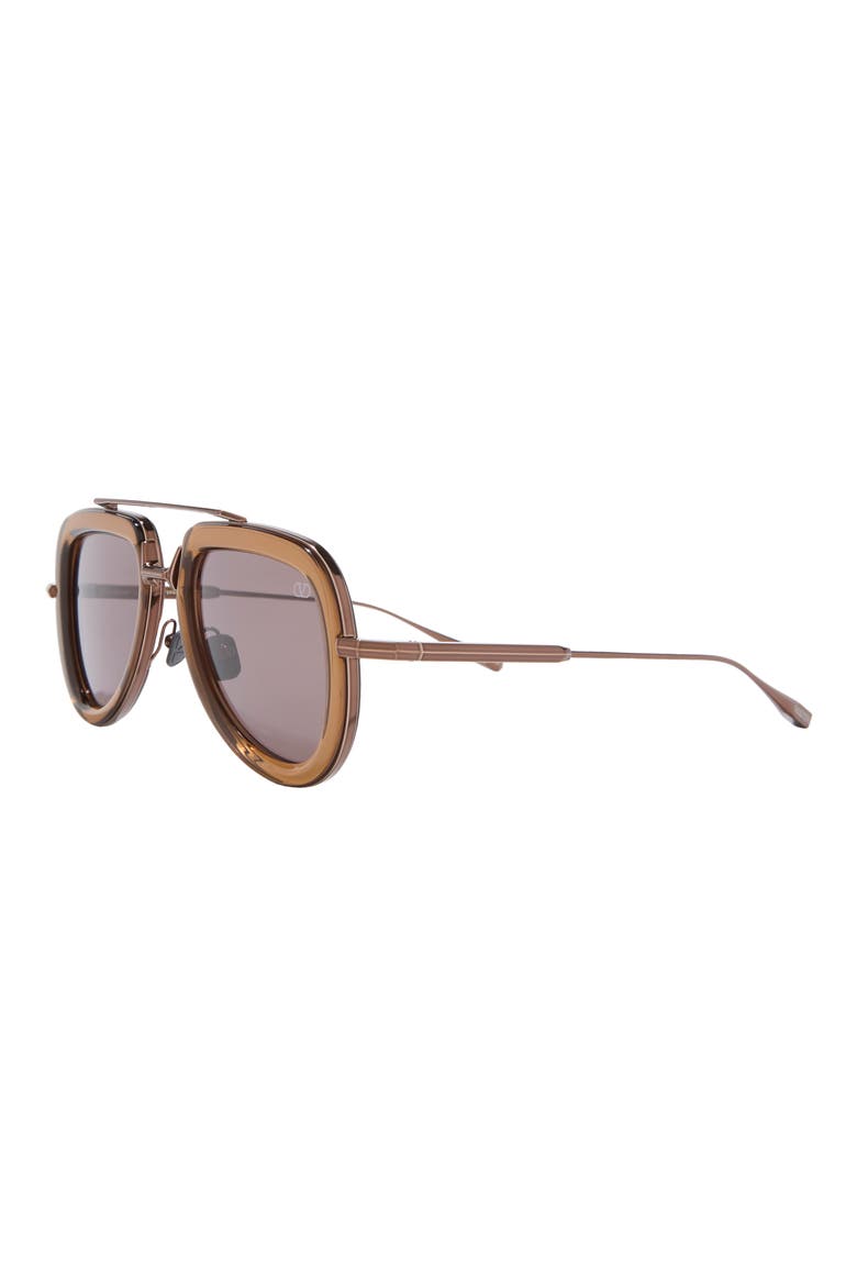 50mm Aviator Sunglasses, Alternate, color, BROWN COPPER BROWN