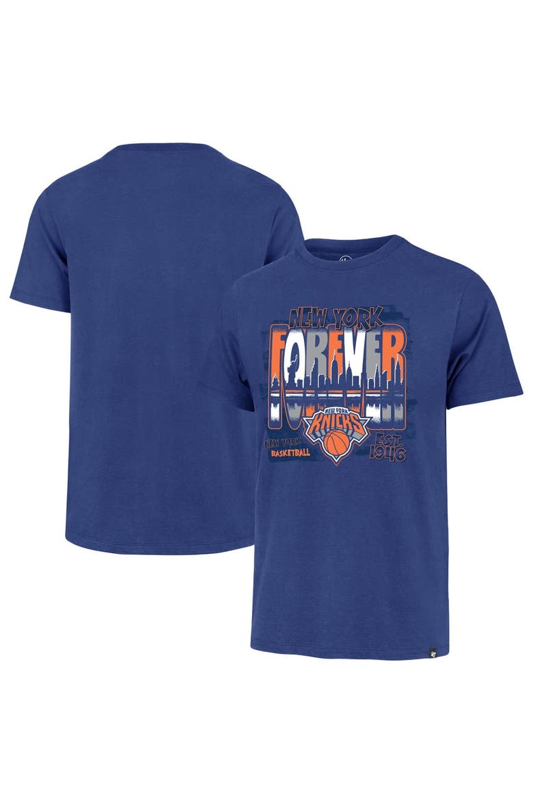 Men's '47 Blue New York Knicks Super Regional Franklin T-Shirt, Main, color, Blue