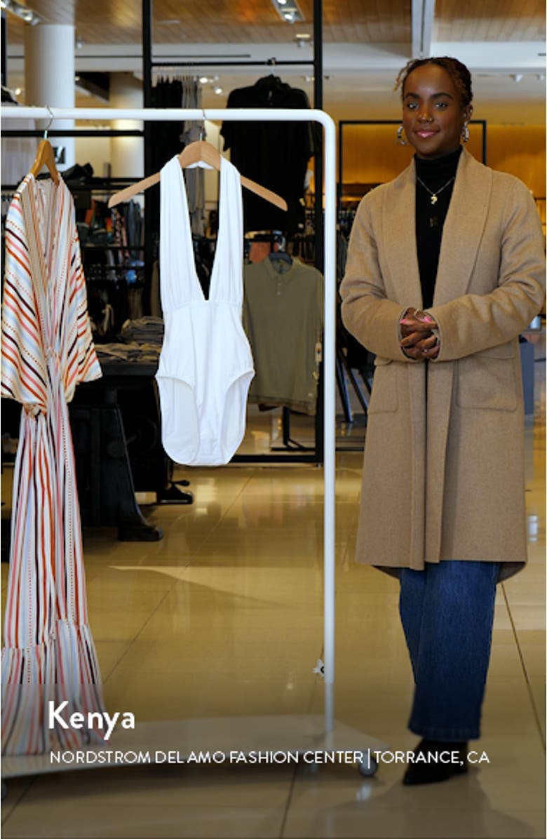 Halter Low Back One-Piece Swimsuit, sales video thumbnail