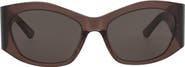 Balenciaga 56mm Square Sunglasses