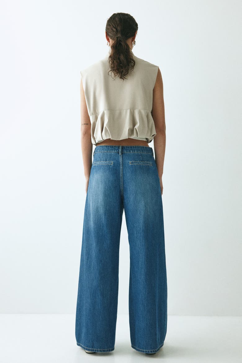 Loose Fit Wide Regular Jeans, Alternate, color, Denim blue
