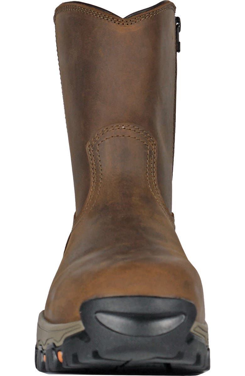 Hoss Boot Company HOSS Recon 8 Inch Composite Toe Side Zip Work Boot, Alternate, color, Brown