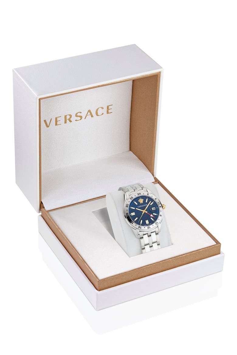 Greca Time Bracelet Watch, 41mm, Alternate, color, STAINLESS STEEL
