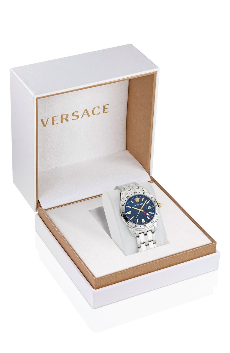 Versace Greca Time Bracelet Watch, 41mm, Alternate, color, 