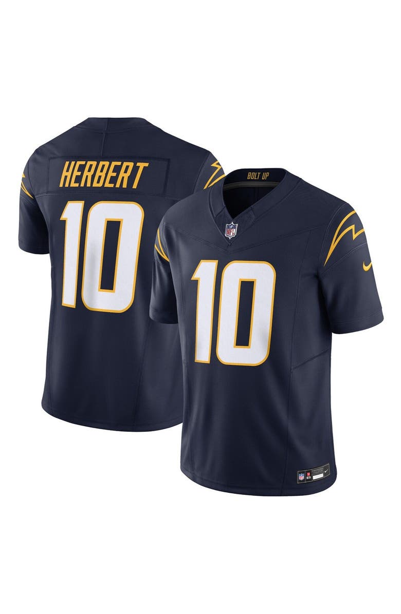 Nike Men's Nike Justin Herbert Navy Los Angeles Chargers Vapor F.U.S.E. Limited Jersey, Main, color, Navy