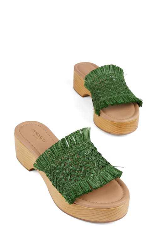 Lk Bennett Jenae Platfrom Sandal In Green