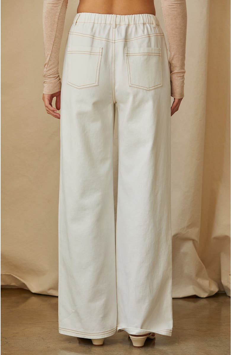 CRESCENT White Denim Pants, Alternate, color,
