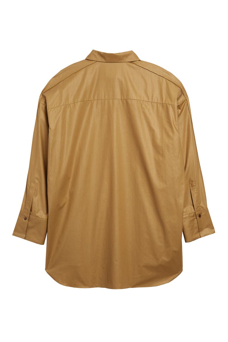 Hugo Cotton Poplin Shirt, Alternate, color, SAND