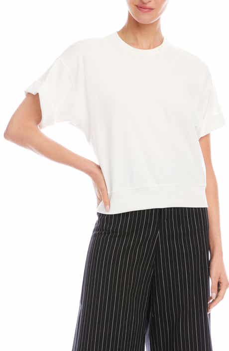 Cuffed Sleeve Rib T-Shirt