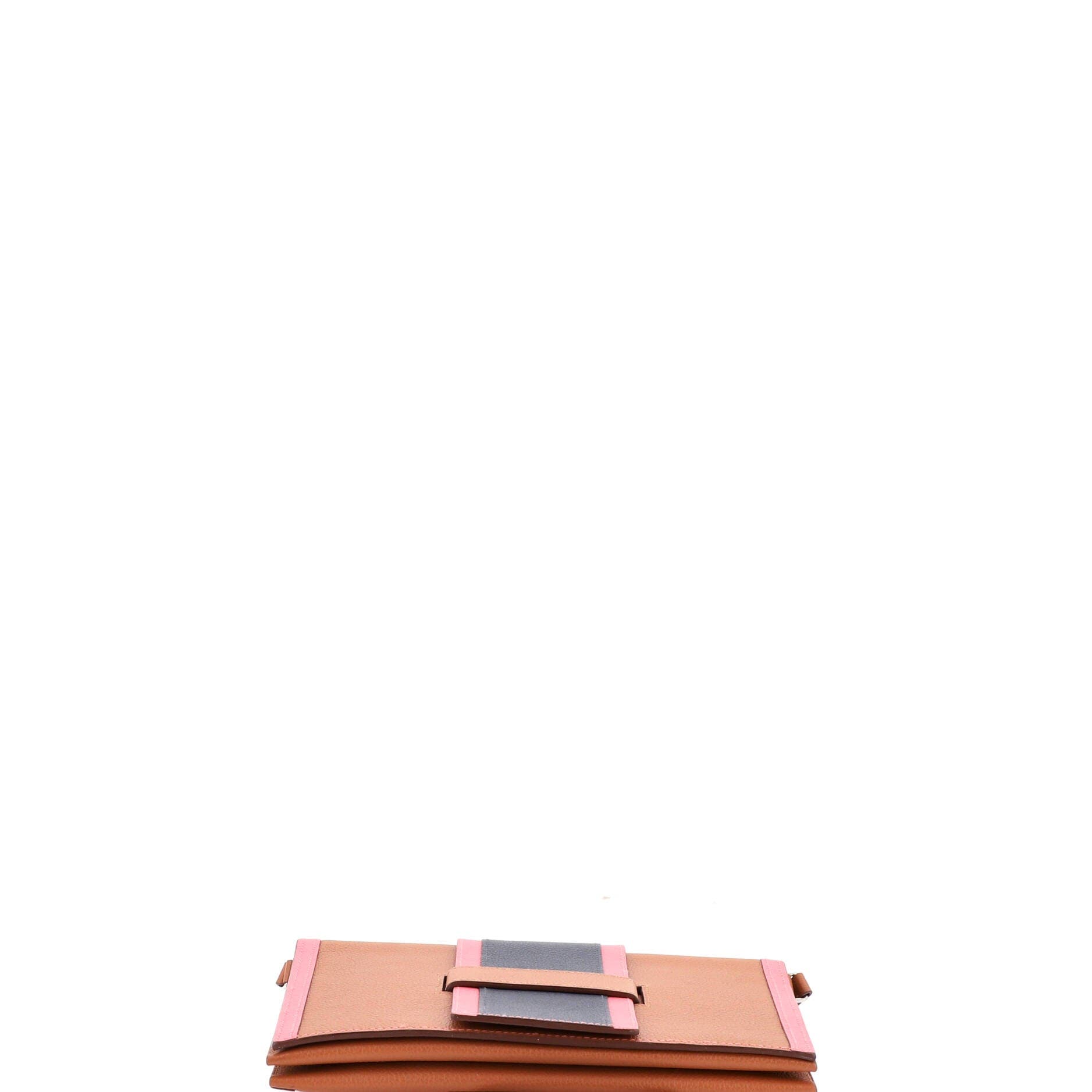 Pre-Owned Hermes H Passant Clutch Shoulder Bag Evercolor, Alternate, color, Gold