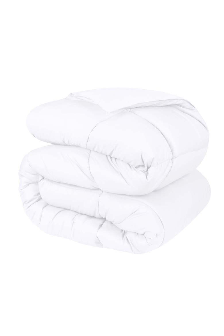 Classic All-Season Reversible Down Alternative Comforter, Main, color, WHITE