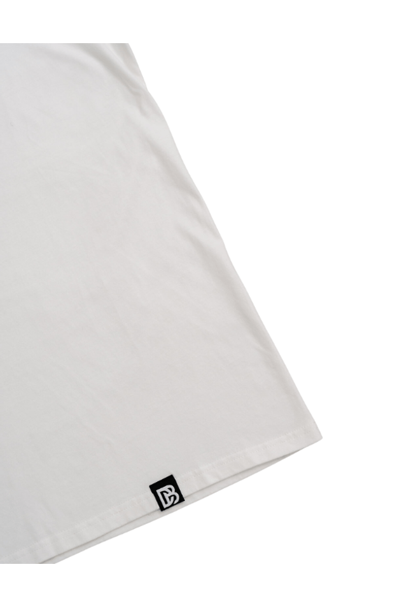 Dapper Boi White Essential Drop Shoulder Tee, Alternate, color, White