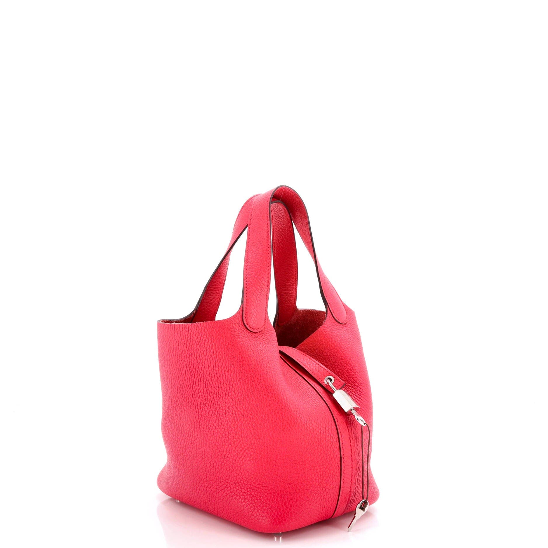 Pre-Owned Hermes Picotin Lock Bag Clemence PM, Alternate, color, Rose Extreme