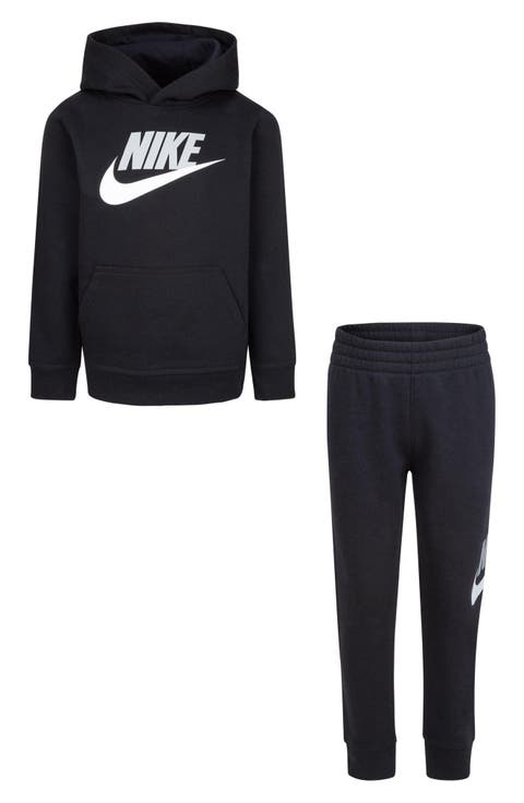 Club Logo Print Pullover Hoodie & Joggers Set