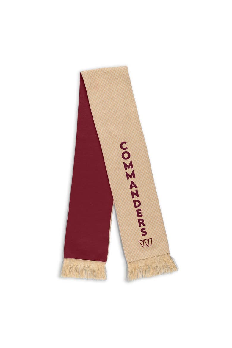 Women's WEAR by Erin Andrews Washington Commanders Tonal Microcheck Scarf & Glove Set, Alternate, color, Tan