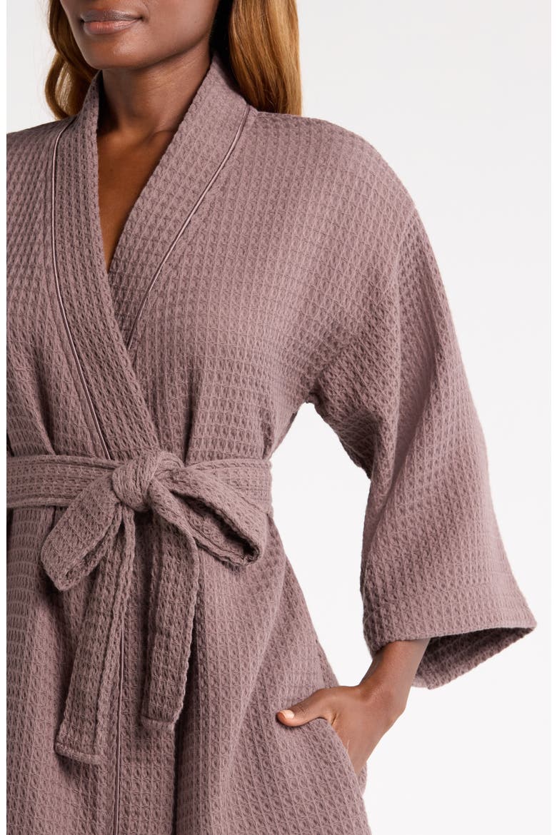 Women's Everyday Waffle Robe, Alternate, color, GREY PLUM
