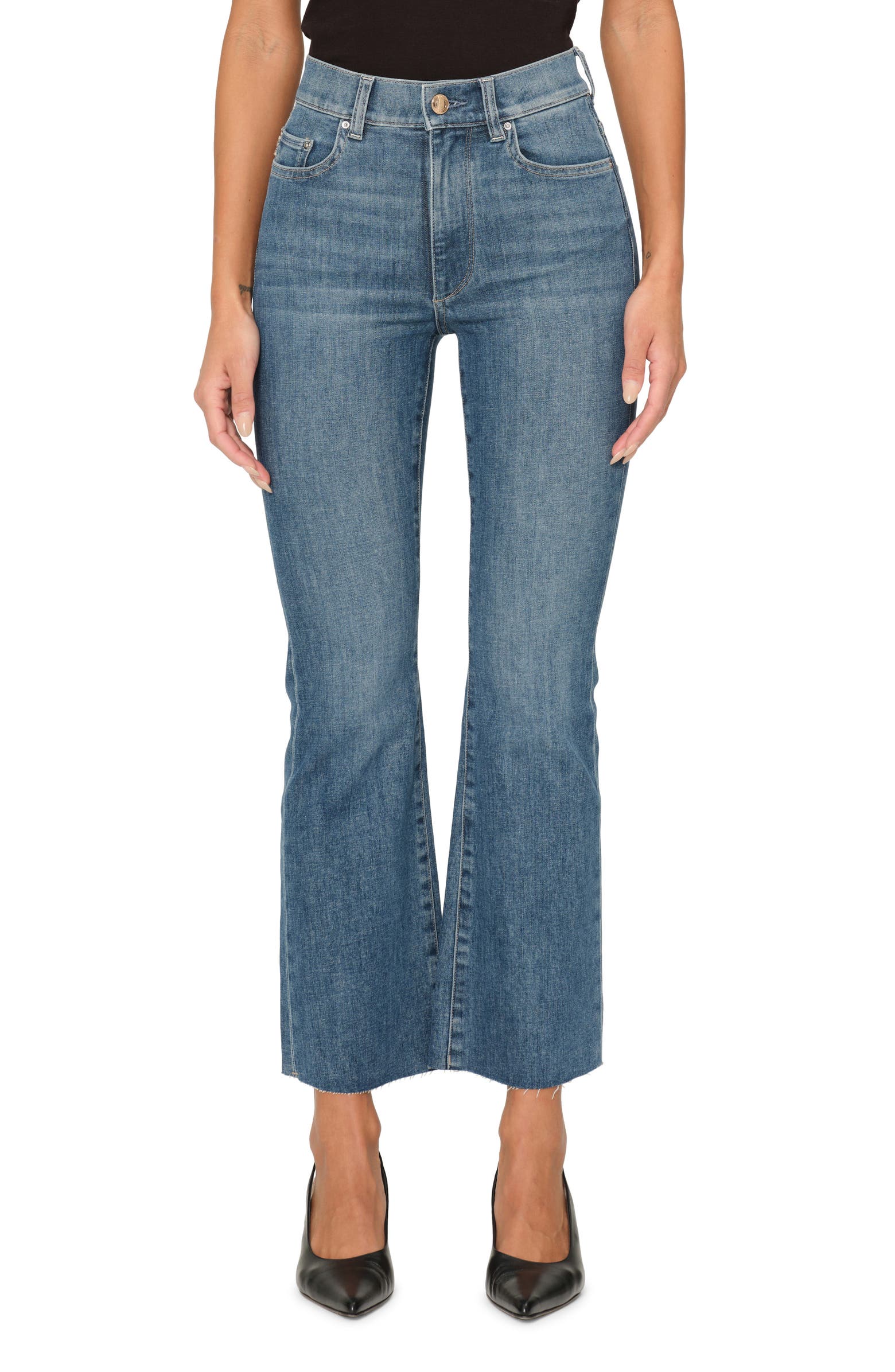 DL1961 Bridget Instasculpt Raw Hem Ankle Bootcut Jeans | Nordstromrack