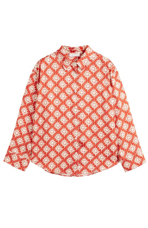 Chinti & Parker Paradise Pyjama Top In Terracotta