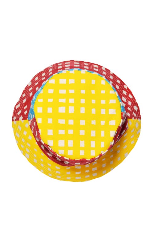 Dance Happy Grid Bucket Hat