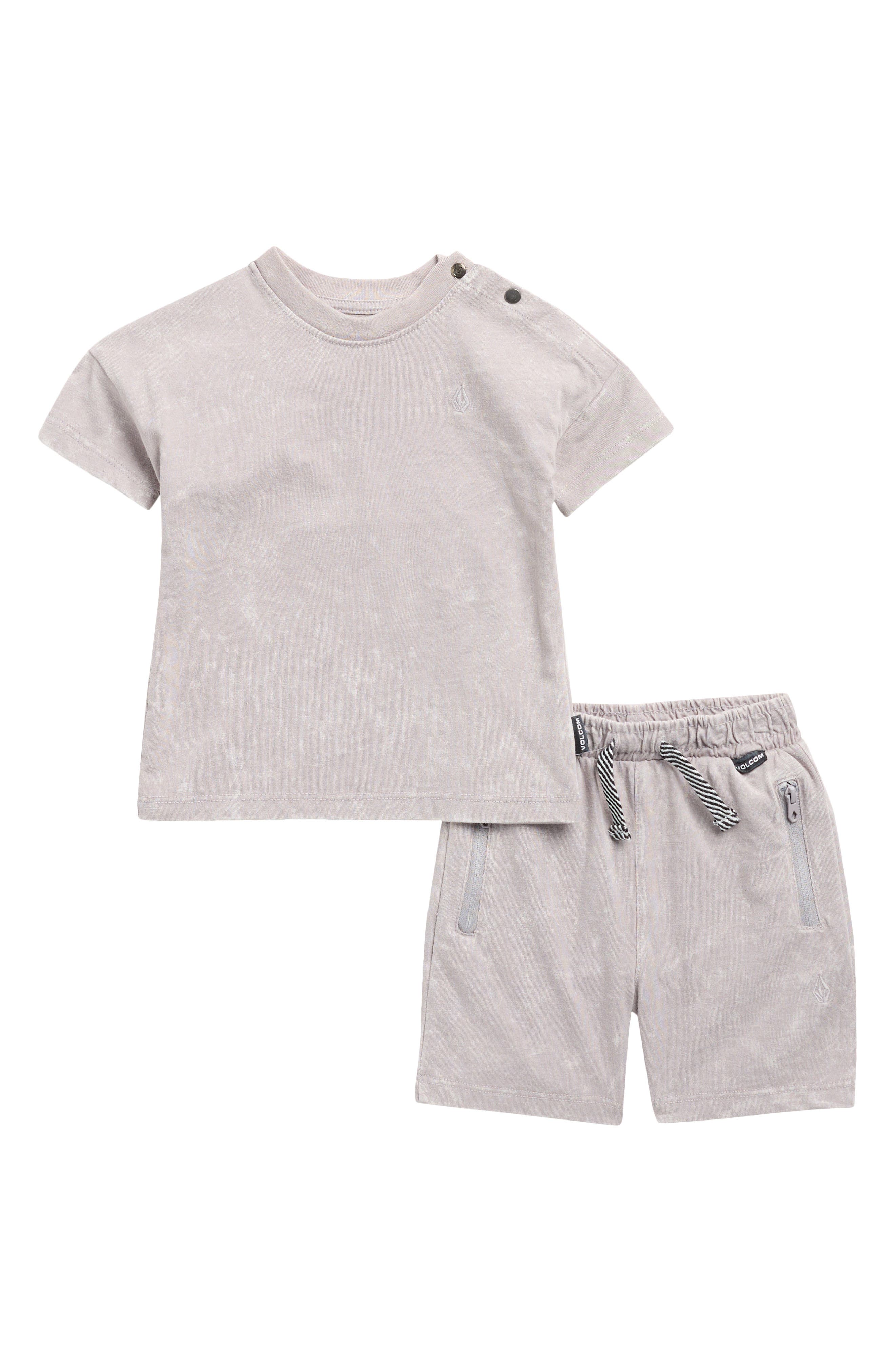 Volcom Acid Wash T-Shirt & Shorts Set
