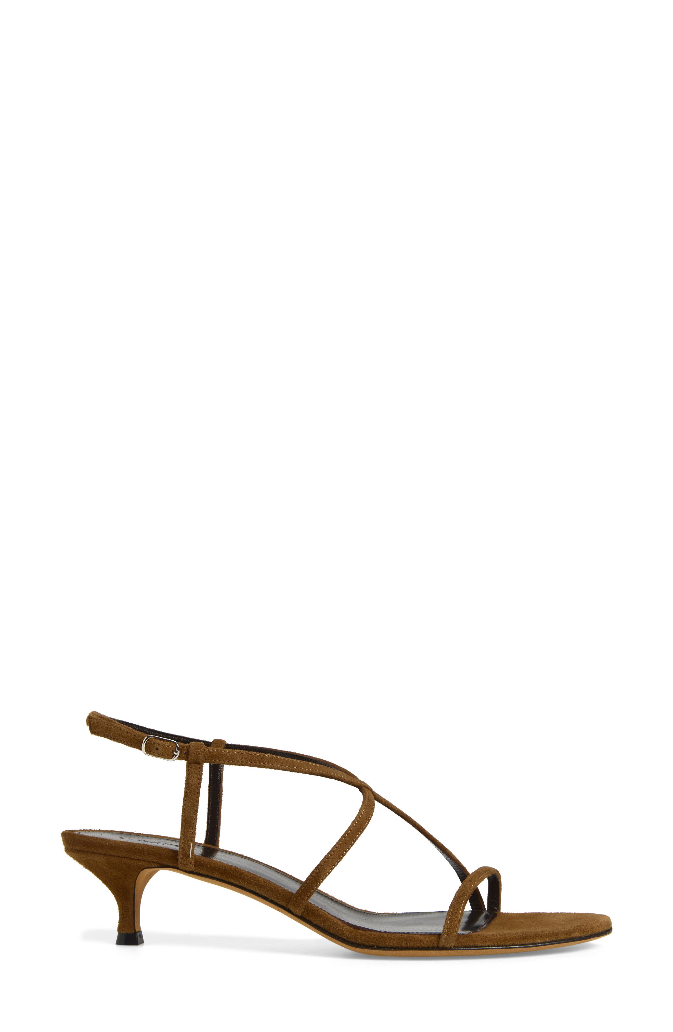 Rio Kitten Heel Sandal, Alternate, color, BROWN