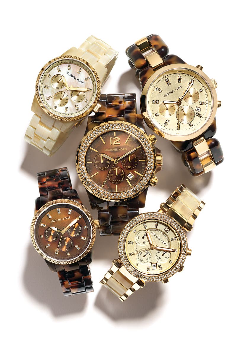 MICHAEL Michael Kors Michael Kors 'Madison' Crystal Bezel Watch, Alternate, color,