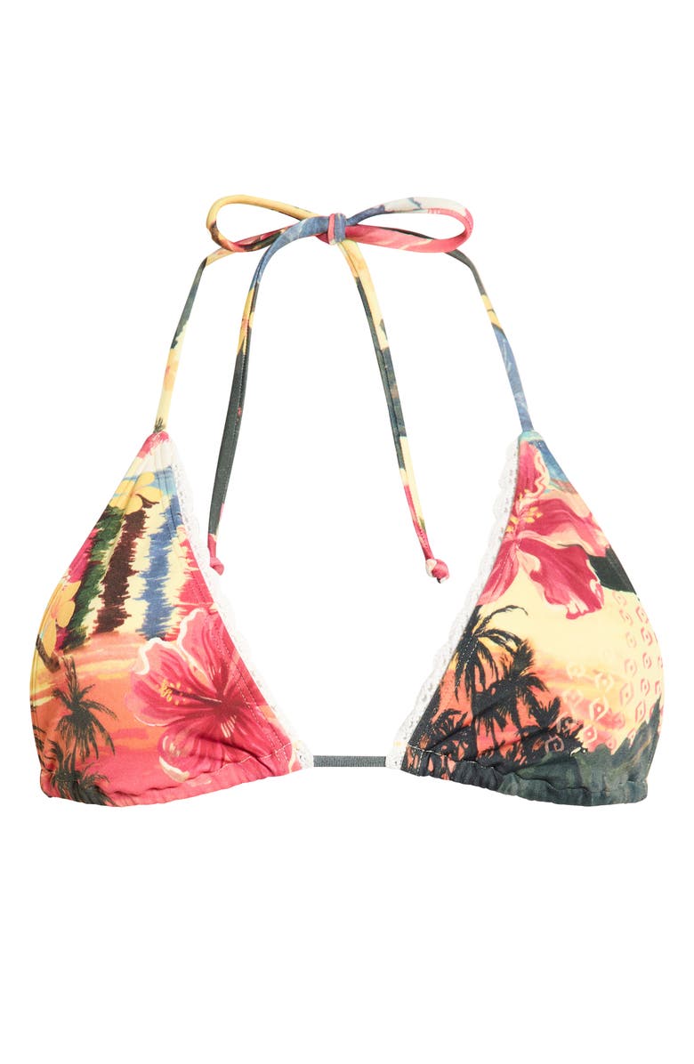 PacSun Aeris Triangle Bikini Top, Alternate, color, Allover Print