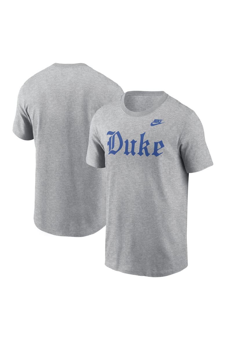 Men's Nike Gray Duke Blue Devils Old English T-Shirt, Main, color, Gray