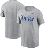Nike Men's Nike Gray Duke Blue Devils Old English T-Shirt