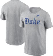 Nike Men's Nike Gray Duke Blue Devils Old English T-Shirt