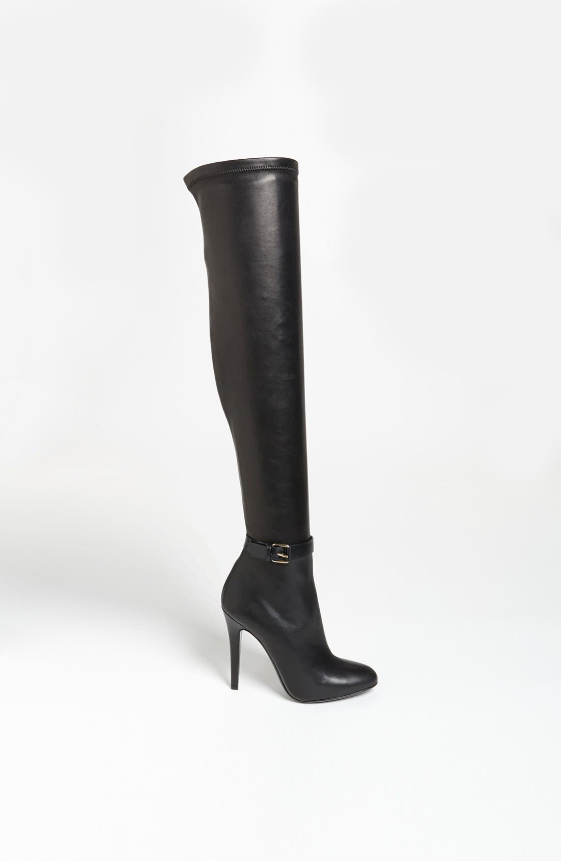 'Tamba' Over the Knee Boot, Alternate, color, BLACK