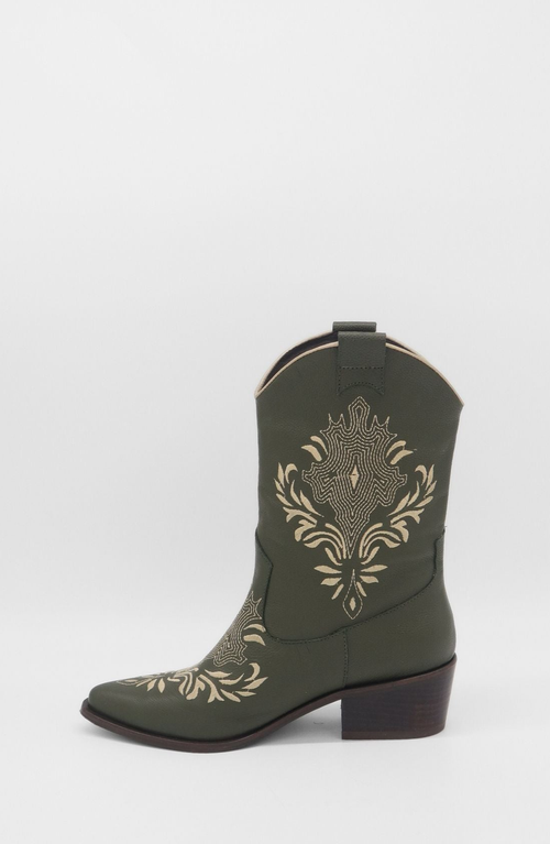 Stivali New York Knox Cowboy Boots In Green