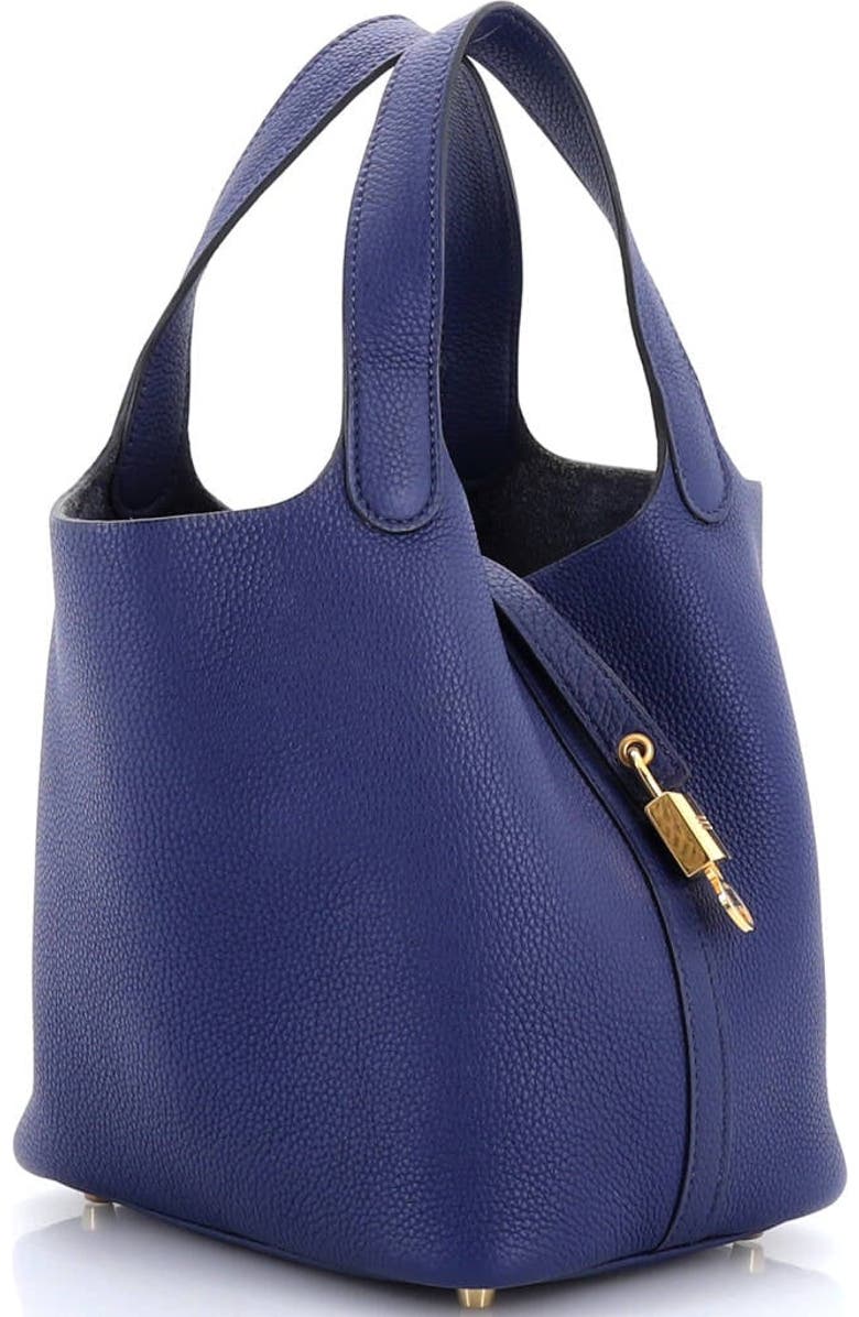 Pre-Owned Hermes Picotin Lock Bag Maurice PM, Alternate, color, Bleu Saphir