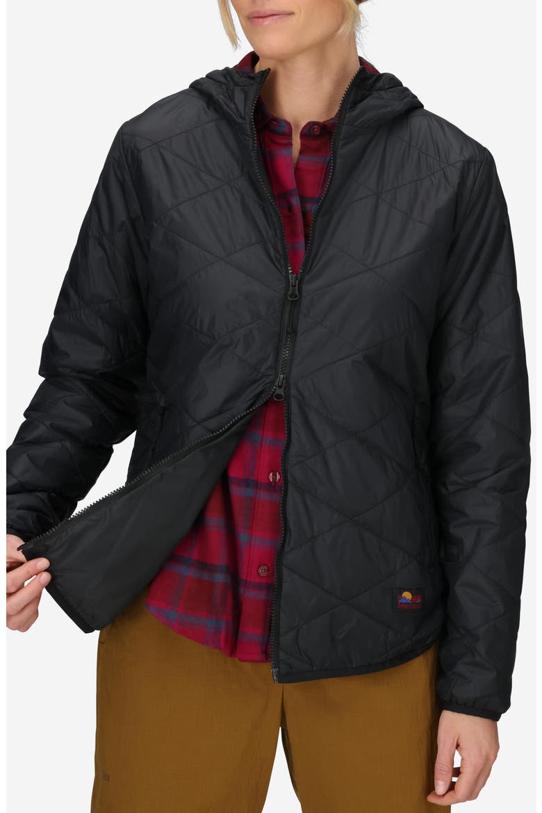Onward Insulated Hooded Jacket, Alternate, color, BLACK