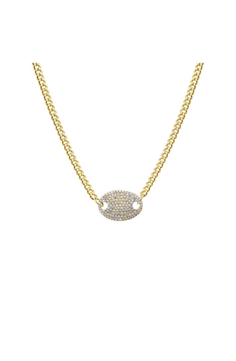 BY ADINA EDEN Pave Mariner Pendant Chain Necklace, Main, color, 