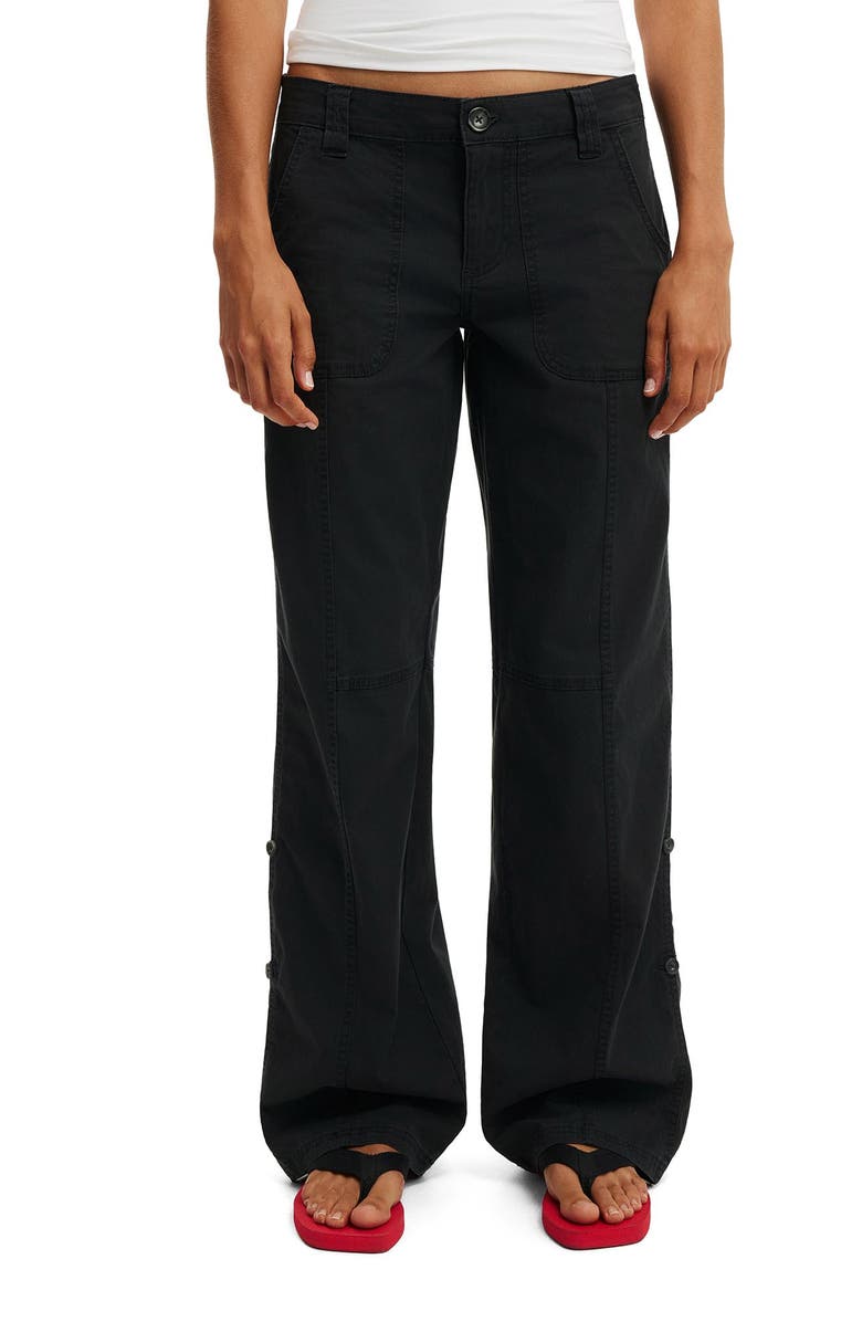 Cotton On Women's Lexi Low Rise Utility Pant, Main, color, Black
