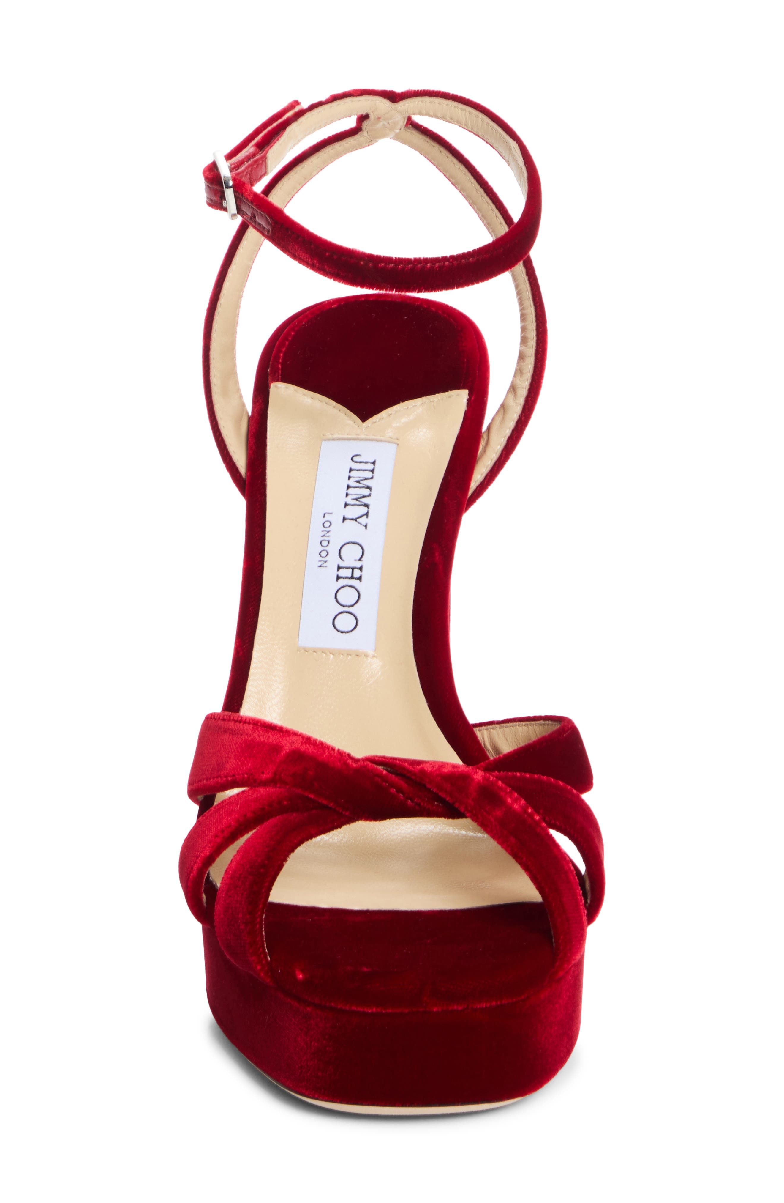 Kove Platform Sandal, Alternate, color, RUBY RED