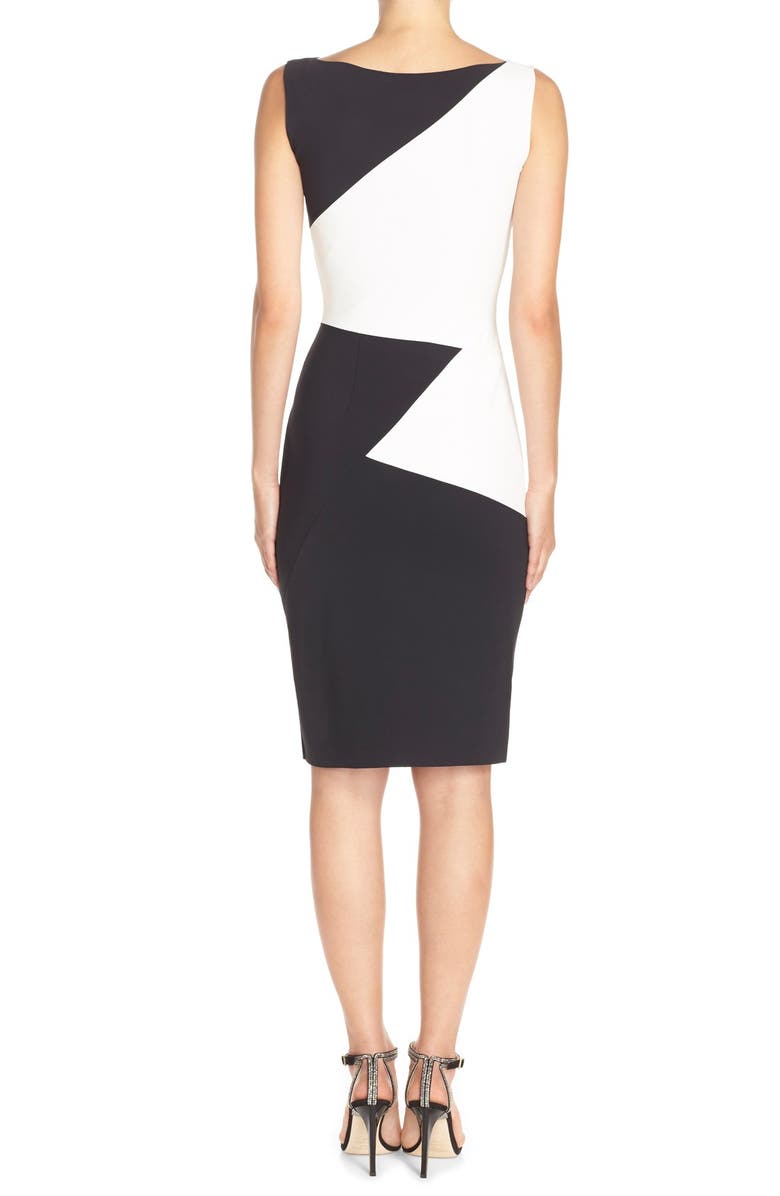 Chiara Boni La Petite Robe 'Giustina' Colorblock Jersey Sheath Dress, Alternate, color, 