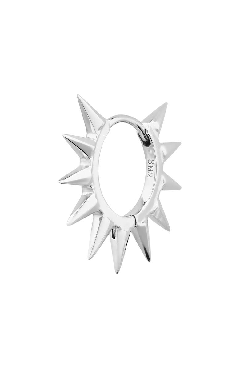 MARIA TASH Spiked Hoop Earring, Main, color, 14K White Gold