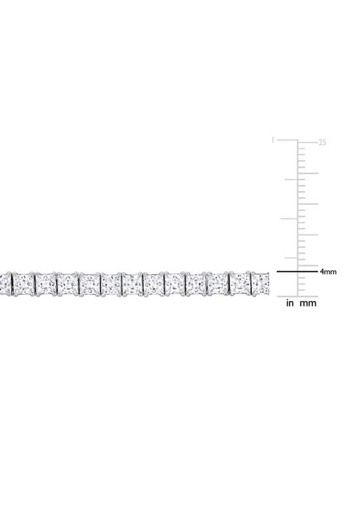 Delmar Sterling Silver Lab Created Sapphire Bracelet In White