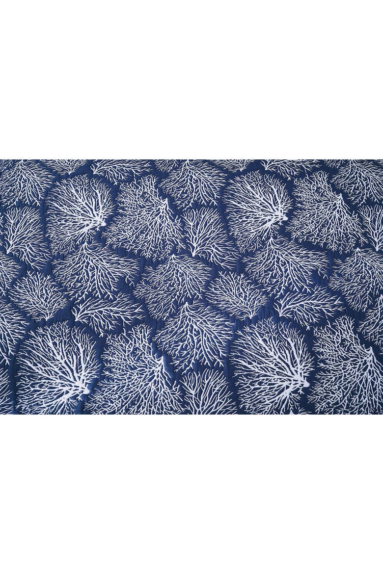 Blue Coral Jaquard Coverlet, Alternate, color, Blue